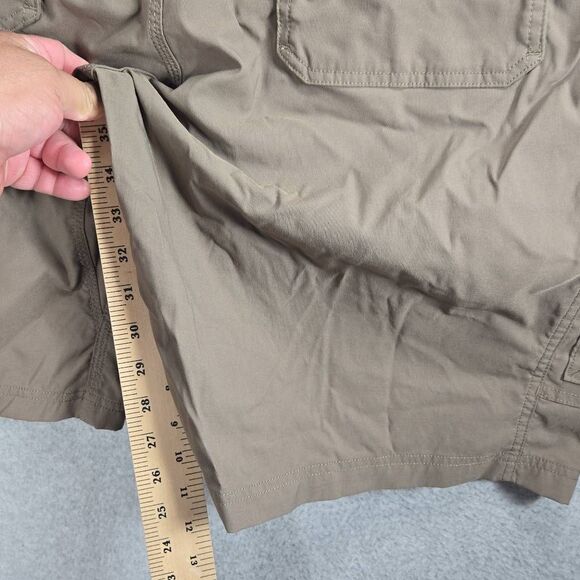 Duluth Trading Shorts Men 42 Tan Flex Dry On The Fly Cargo Performance Workwear - Picture 8 of 10